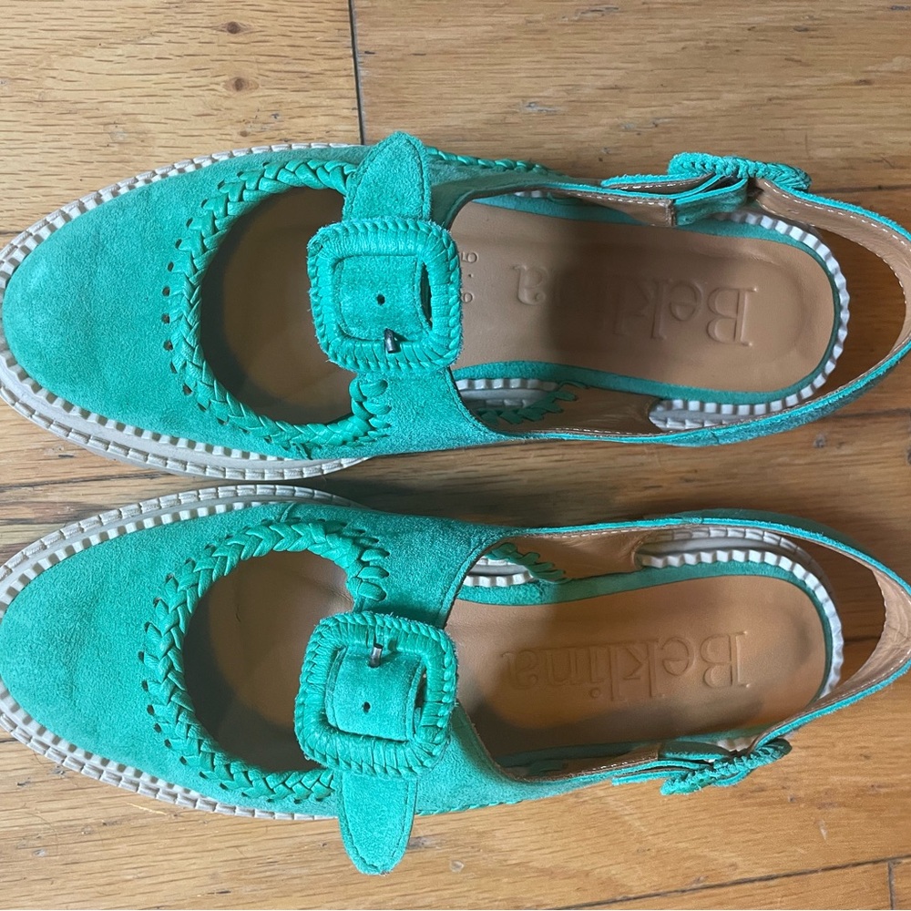 Beklina Mara Maria Sandal Shutter Green 6.5 Sold Out - Picture 3 of 6